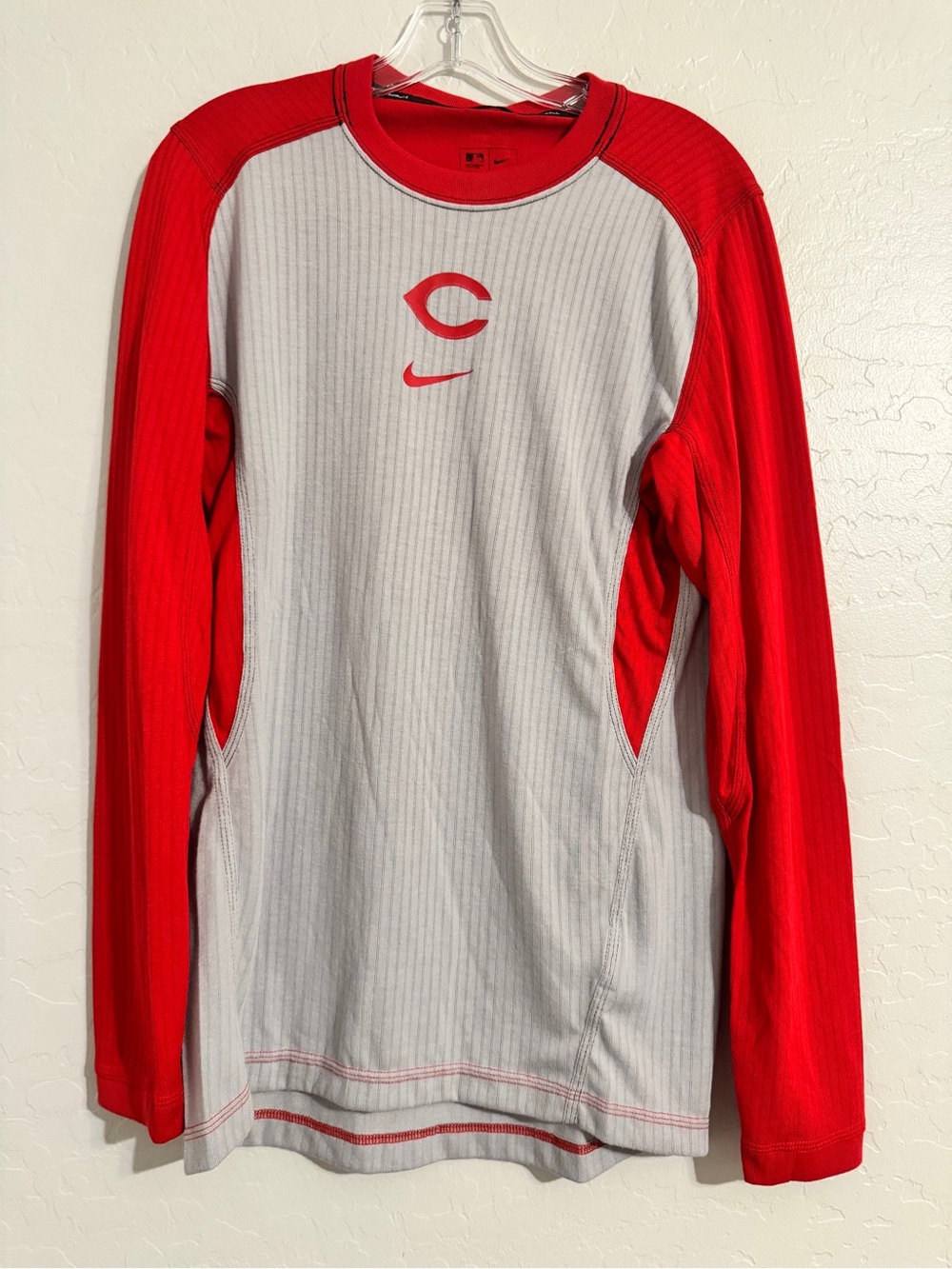 👕NWT Nike Dri-FIT MLB Baseball Long Sleeve Crewneck Colorblock T-Shirt Men's M